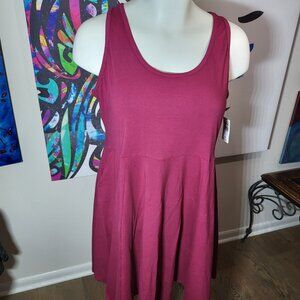 Torrid Mini Foxy High Neck Skater Dress Red Plum NWT Women's Size 3X 22-24